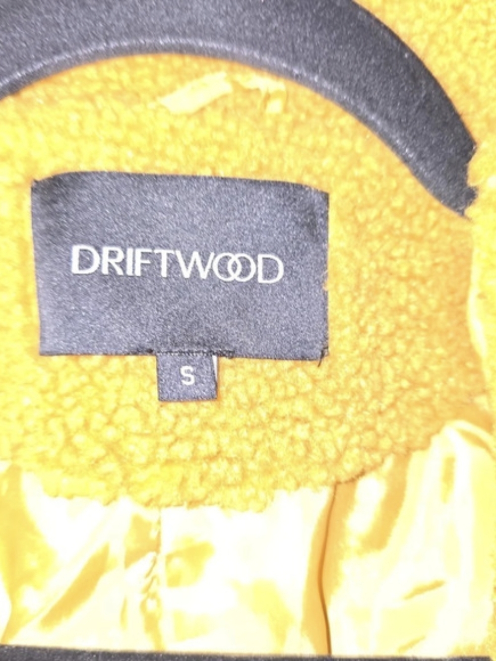 Driftwood Teddy Coat Yellow/Mustard Size Small Like New Cozy Trendy Cute Style - Picture 5 of 9
